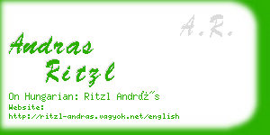 andras ritzl business card